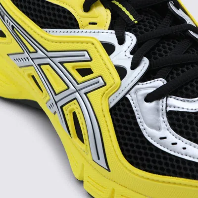 Asics Vibrant Yellow And Black Leather Gel Sd Lite Sneakers In Multi