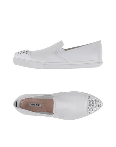 miu miu white flats