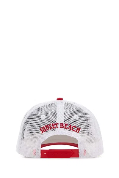 Dsquared2 Dsquared Men Multicolor Jersey And Mesh Baseball Cap In Blue