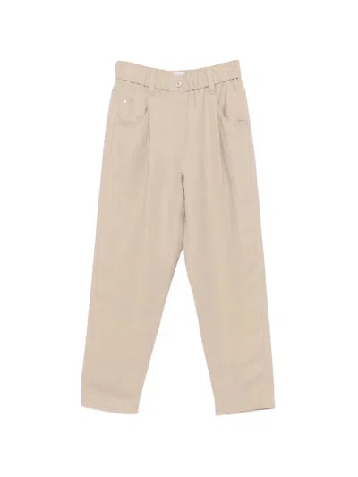 Brunello Cucinelli Pantalone Pull On In Gray