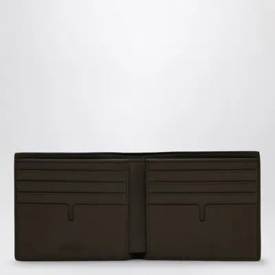 Burberry Check Pattern Beige Folding Wallet Men In Brown