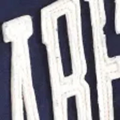 Abercrombie & Fitch Front Logo Fleece Quarter Zip Sweatshirt In Blue