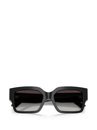 Jimmy Choo Rectangular-frame Sunglasses In Black