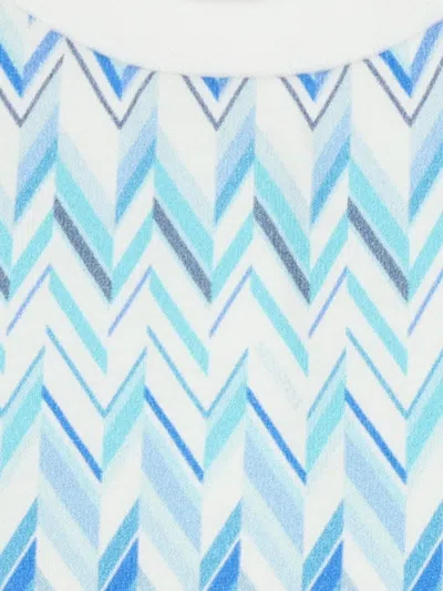 Missoni Zig-zag Pattern T-shirt In White