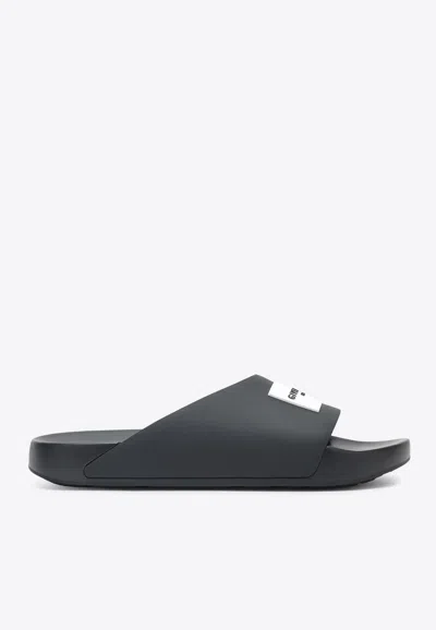 Givenchy Contoured Footbed Logo Slipper For Women In Black