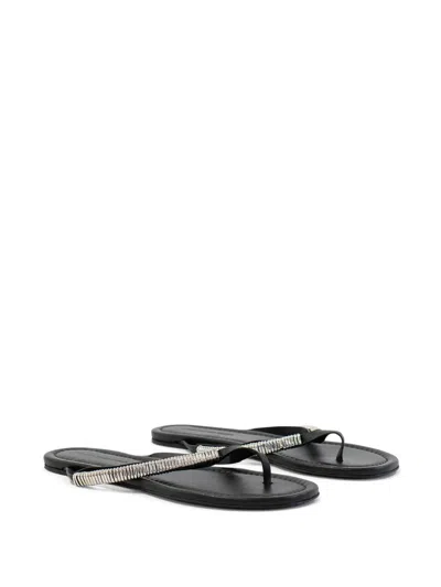 Christopher Esber Frida Pierced Flip-flops In Black