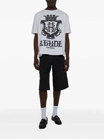 Rhude Oversized Crest T-shirt In Blue