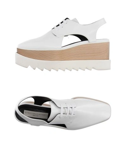 Stella Mccartney Lace-up Shoes In White