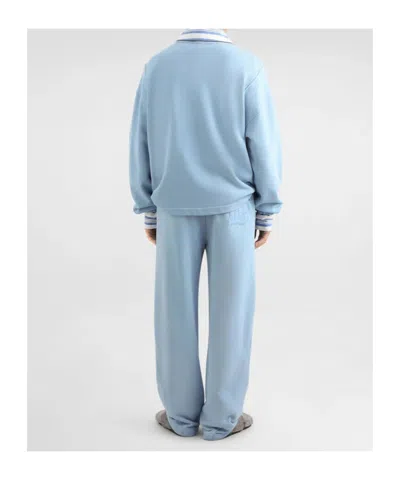 Dolce & Gabbana Dg Logo Patch Oversized Sweatshirt In Blue