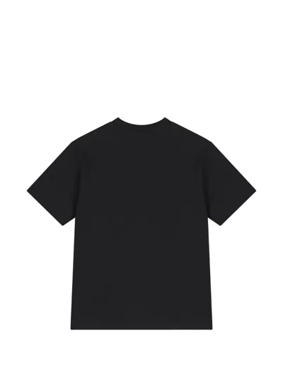 Msgm Flower-print T-shirt In Black