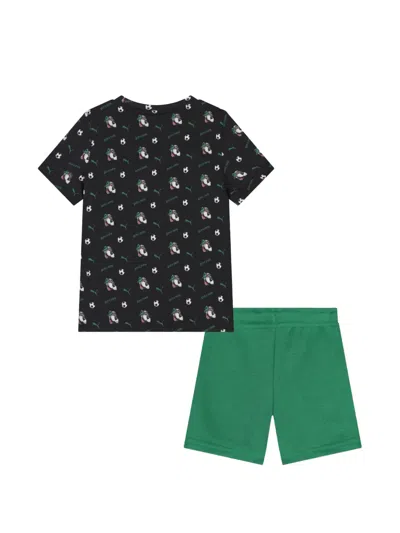 Puma Patterned T-shirt Shorts Set In Multi