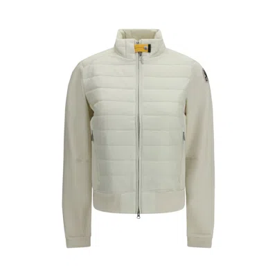 Parajumpers White Polyamide Bomber In White