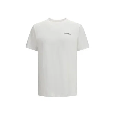 Off-white Graphic Print Crew Neck Short Sleeve T-shirt In White