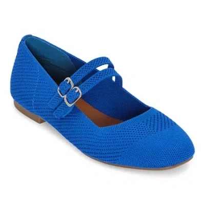 Mixit Double Buckle Mary Jane Womens Square Closed Toe Ballet Flats In ...