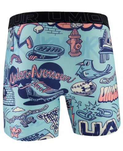 Under Armour Men's Performance Tech Boxer Briefs In Blue