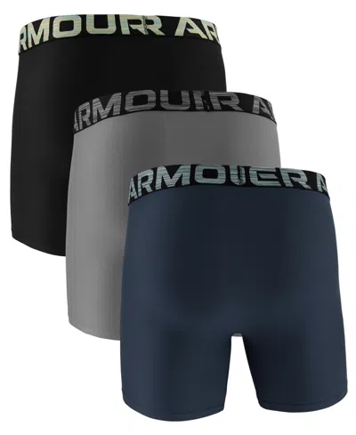 Under Armour 3-pack Performance Tech Boxer Briefs In Multi