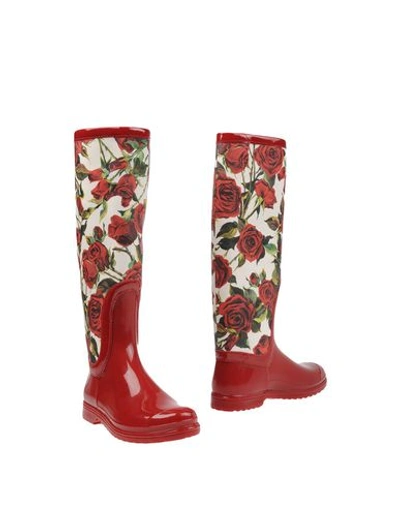 Shop Dolce & Gabbana Boots In Red