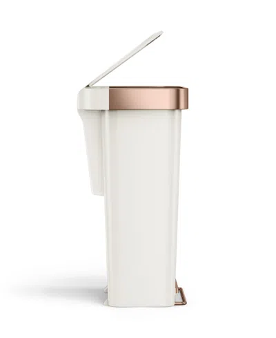 Simplehuman 45-liters Hybrid Rectangular Step Can In Pink