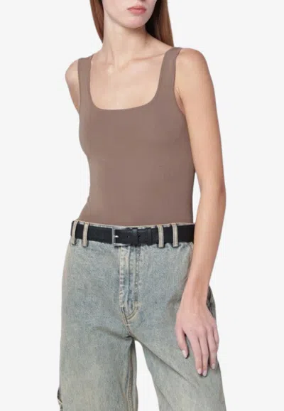 Entire Studios Light Brown Viscose Blend Top In Brown