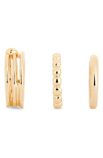 Nordstrom Rack 3-pack Stackable Ring Set In Gold