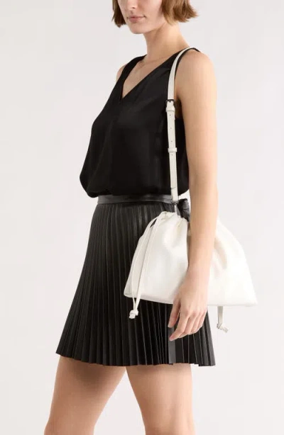 Bcbg Drawstring Clutch In White