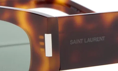 Saint Laurent 51mm Rectangular Sunglasses In Brown