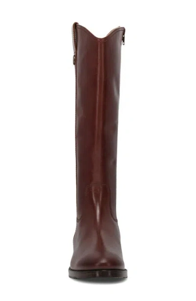 Frye Melissa Button Knee High Riding Boot In Brown