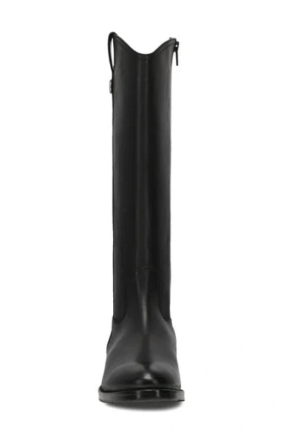 Frye Melissa Button Knee High Riding Boot In Black