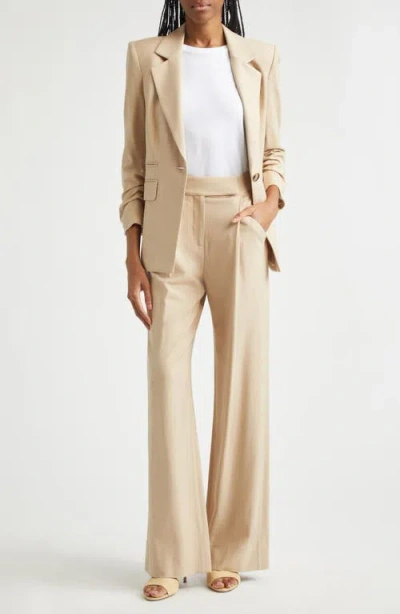 Veronica Beard Marbeau High Waist Wide Leg Pants In Neutral