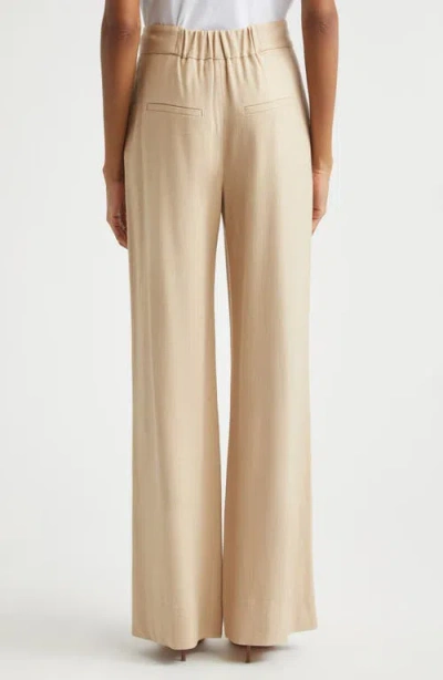 Veronica Beard Marbeau High Waist Wide Leg Pants In Neutral