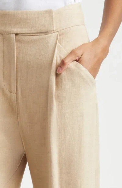 Veronica Beard Marbeau High Waist Wide Leg Pants In Neutral