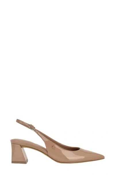 Calvin Klein Sarra Slingback Pointed Toe Pump In Multi