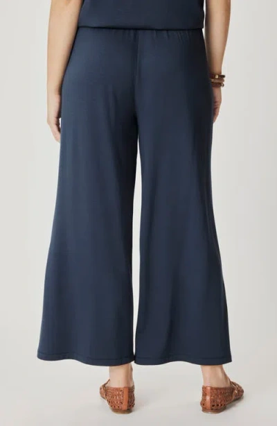 Splendid Scubasoft Wide Leg Drawstring Pants In Blue