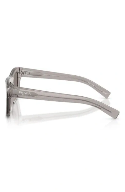 Prada 54mm Rectangular Sunglasses In Gray