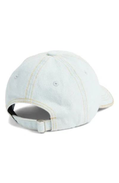Krost Denim Adjustable Baseball Cap In White
