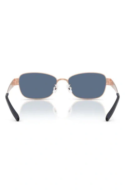 Tory Burch 55mm Gradient Polarized Rectangular Sunglasses In Multi