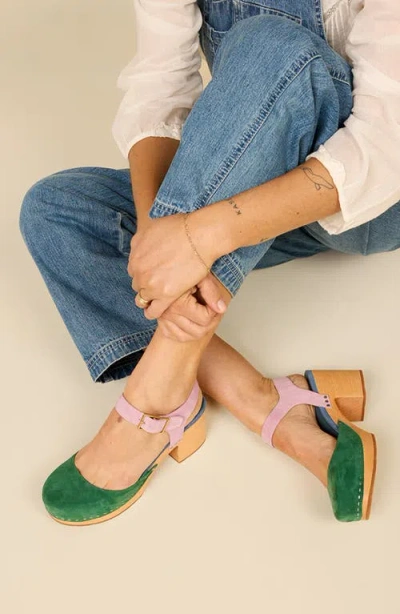 Charlotte Stone Maud Multicolor Ankle Strap Platform Clog In Multi