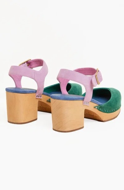 Charlotte Stone Maud Multicolor Ankle Strap Platform Clog In Multi