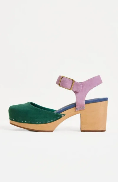 Charlotte Stone Maud Multicolor Ankle Strap Platform Clog In Multi