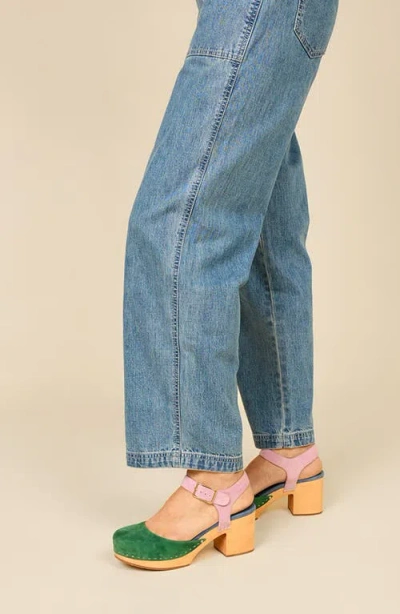 Charlotte Stone Maud Multicolor Ankle Strap Platform Clog In Multi