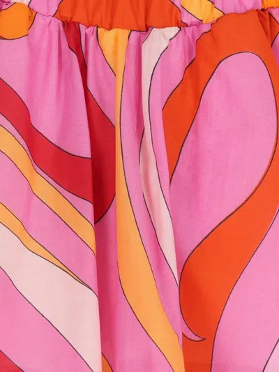 Pucci Junior Printed Skirt In Multi