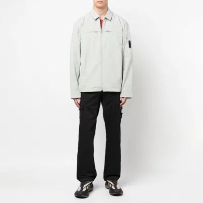 A-cold-wall* Gaussian Overshirt 'grey' In Blue