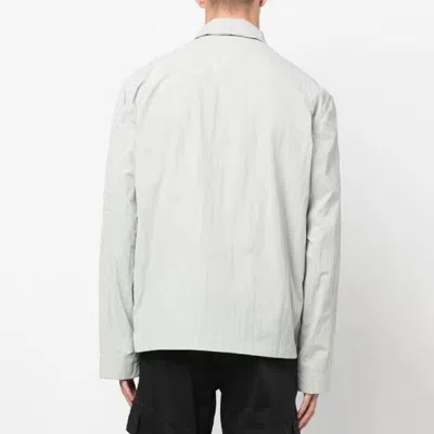 A-cold-wall* Gaussian Overshirt 'grey' In Blue