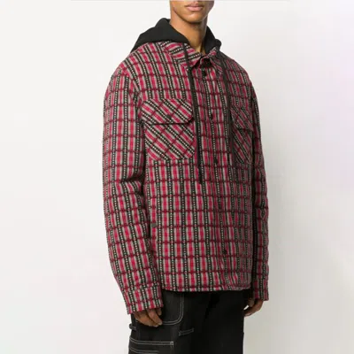 Off-white Padded Shirt With Removable Sweatshirt For Men In Multi