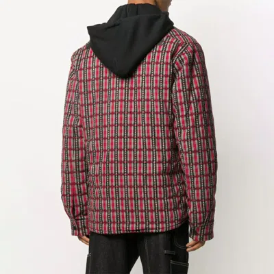 Off-white Padded Shirt With Removable Sweatshirt For Men In Multi