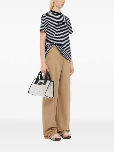 Msgm Striped T-shirt In Multi