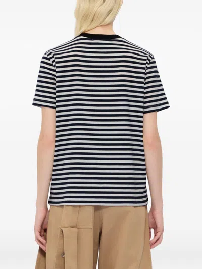 Msgm Striped T-shirt In Multi