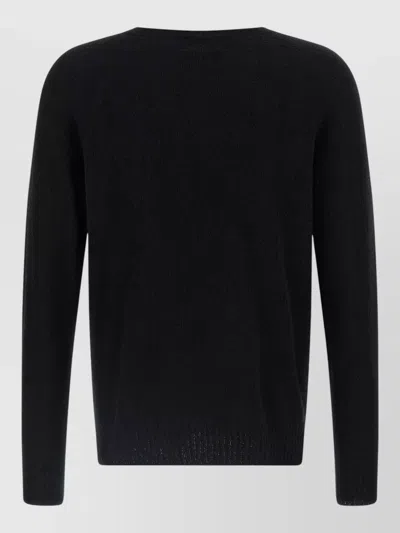 Ma'ry'ya Black Spongy Effect Sweater In Black