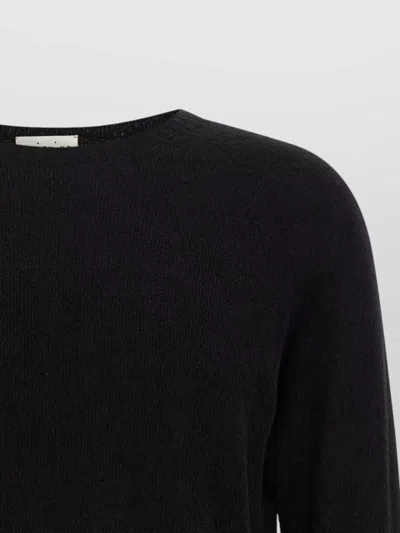 Ma'ry'ya Black Spongy Effect Sweater In Black