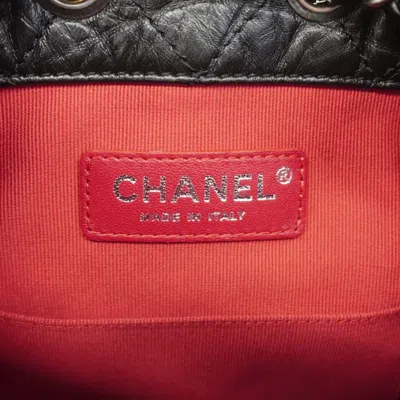 Pre-owned Chanel Black Leather Backpack ()